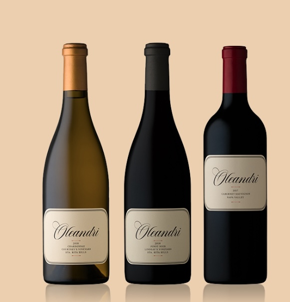 A selection of wines from Oleandri.